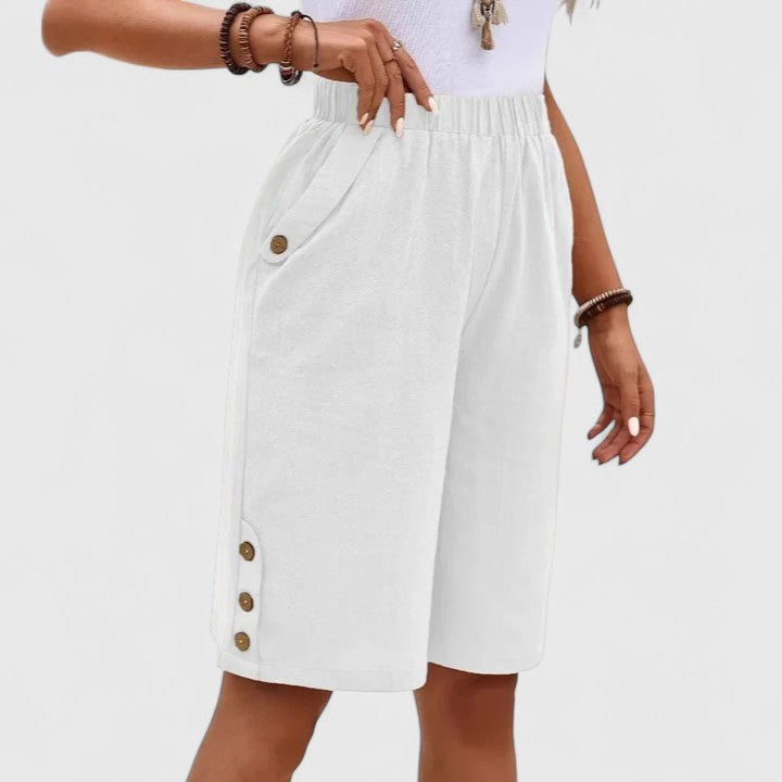 Denise | Comfortable Shorts White