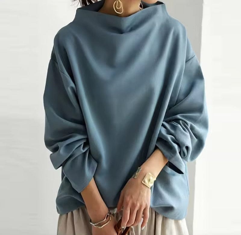 Renli | Sophisticated Top Blue