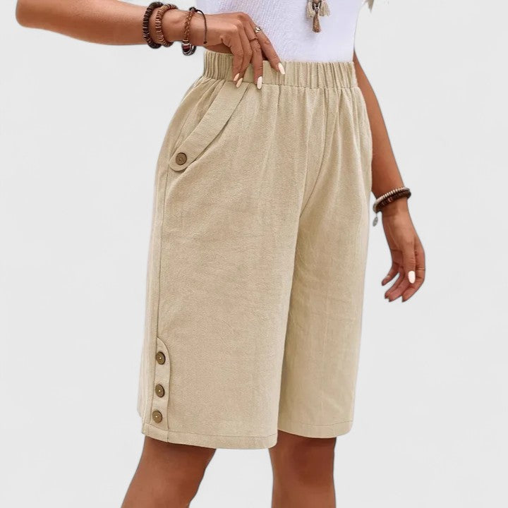 Denise | Comfortable Shorts Khaki