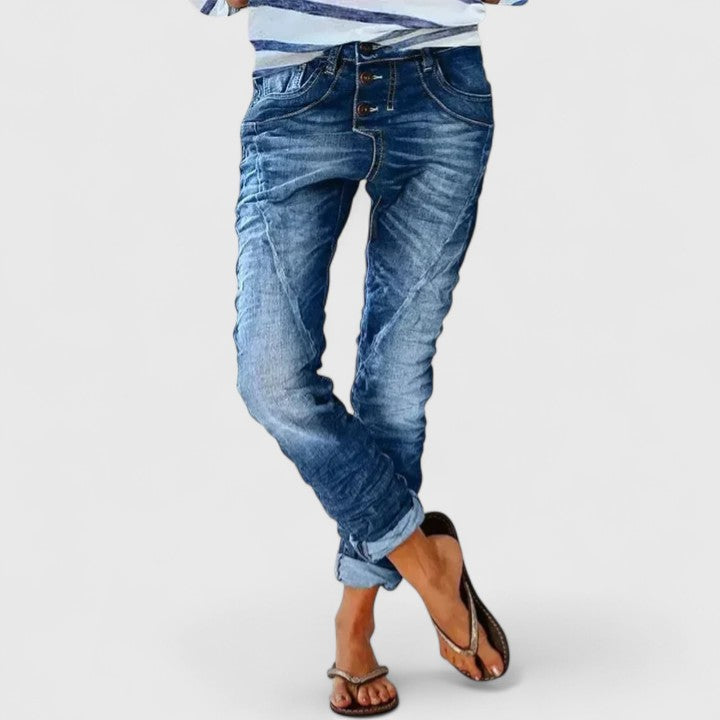 Erin | Comfortable Pants Medium Blue