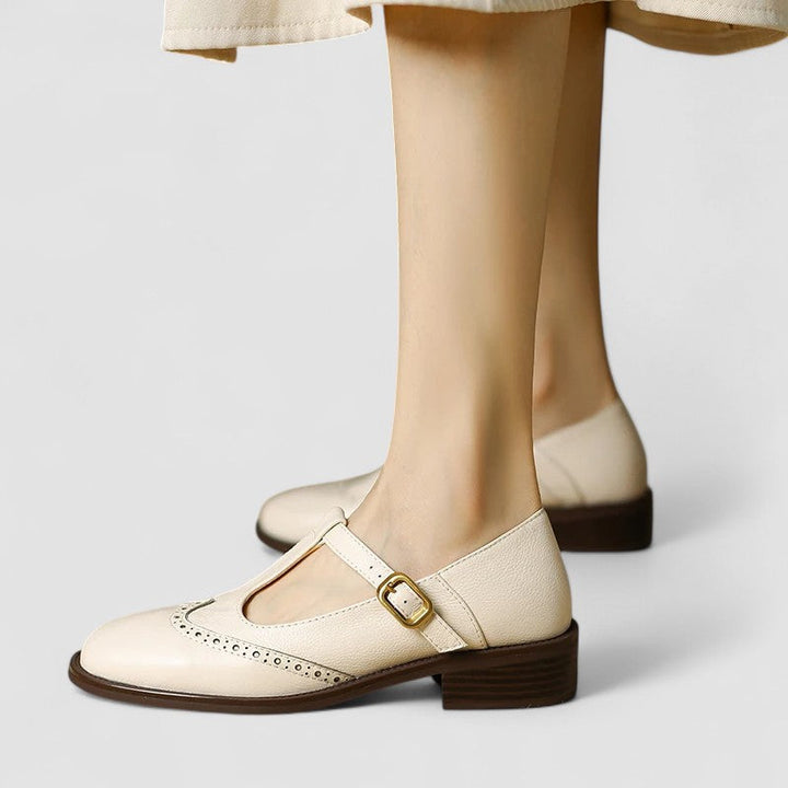 Olyssiah | Orthopedic Mary Jane Shoes Beige