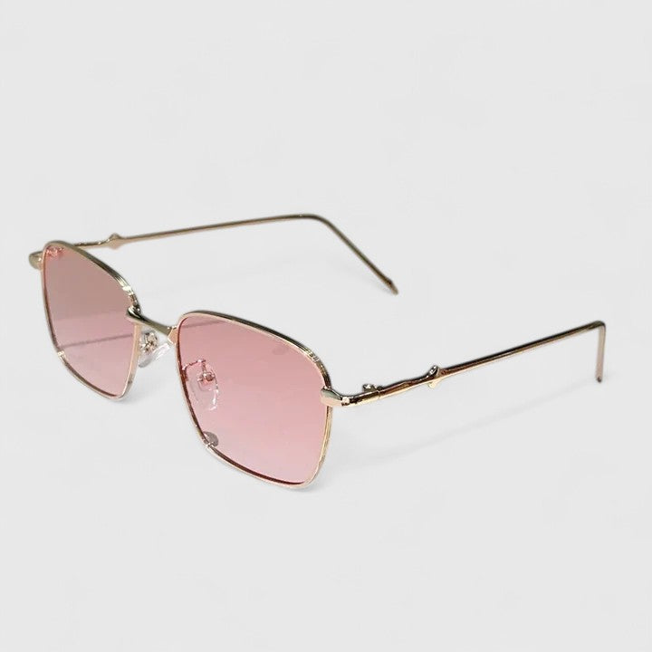 Raygynn | Stylish Sunglasses Golden Gradient Pink