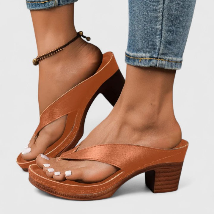 Jazrielle | Orthopedic Heels Brown