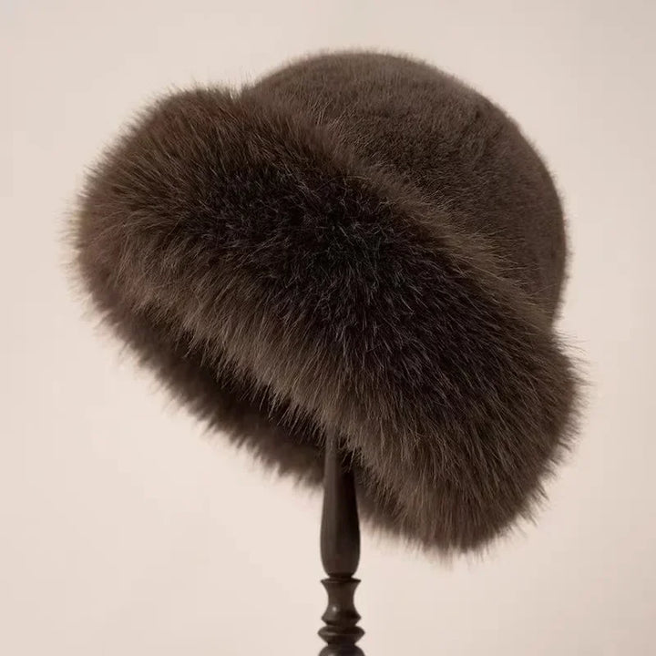 Charlotte | Luxe Fur Hat Brown