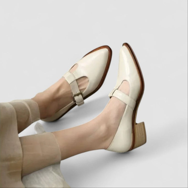 Thalynah | Orthopedic Mary Jane Shoes Beige
