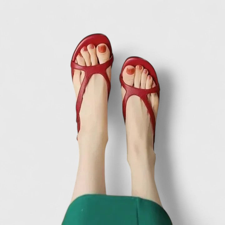 Vivienne | Orthopedic Sandals Burgundy