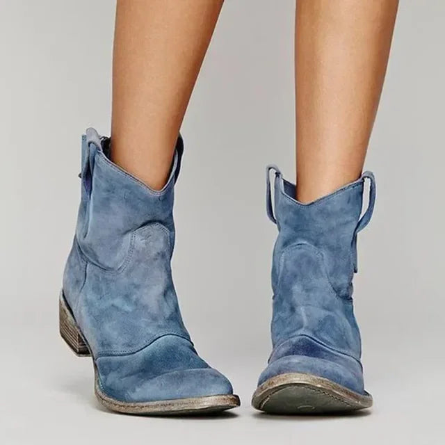 Camellia | Stylish Cowboy Boots Blue