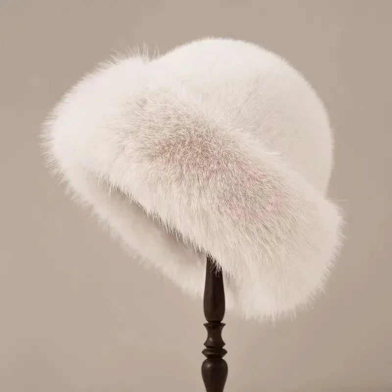 Charlotte | Luxe Fur Hat White