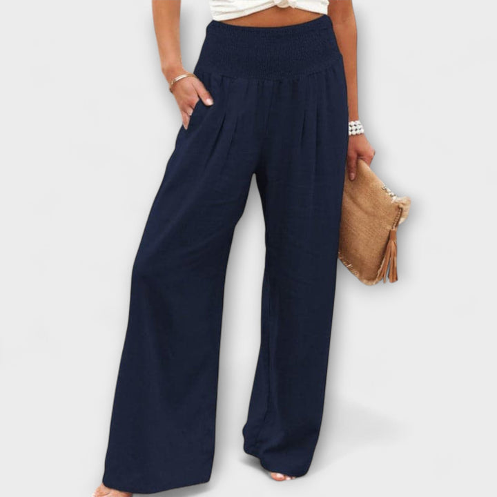 Thearya - Casual Wide Pants Blue