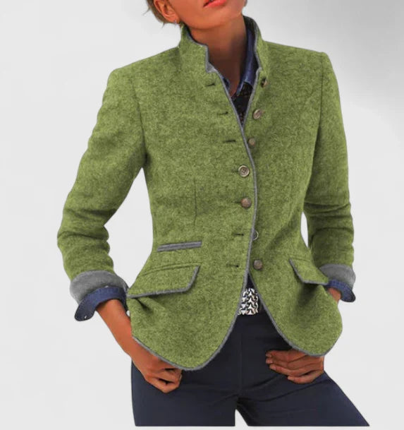Amelyzahh | Elegant Cardigan Green