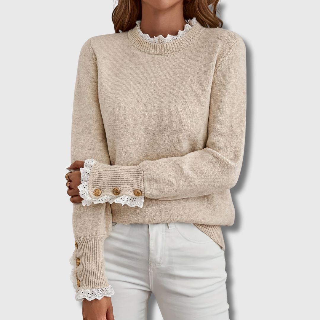 Evee | Elegant Sweater Apricot
