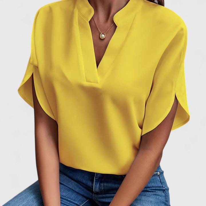 Klea | Elegant Blouse Yellow