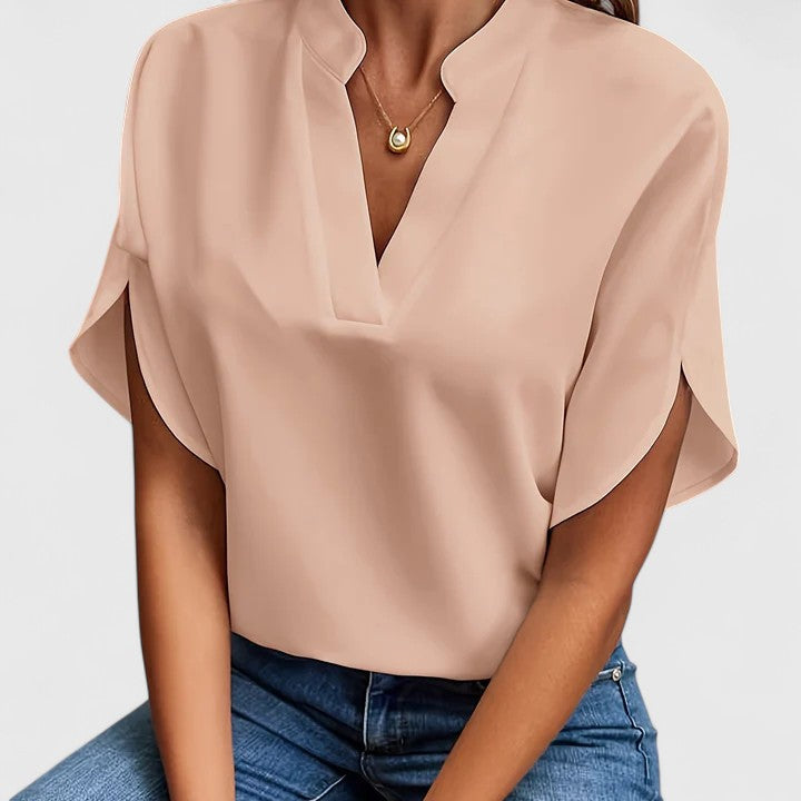 Klea | Elegant Blouse Apricot