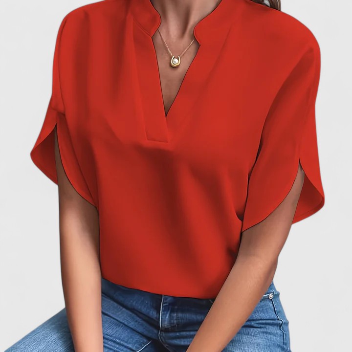 Klea | Elegant Blouse Red