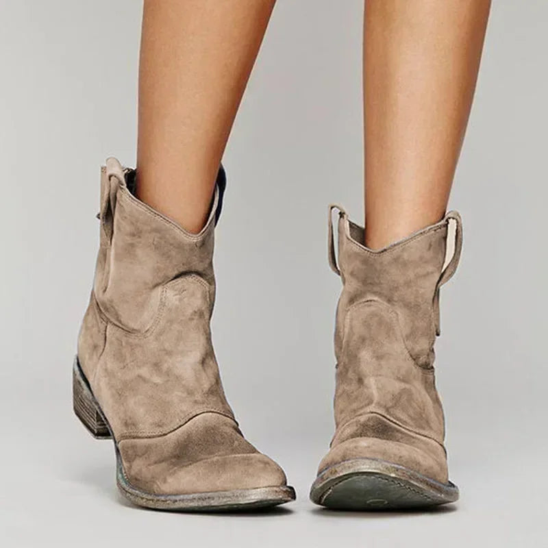 Camellia | Stylish Cowboy Boots Brown