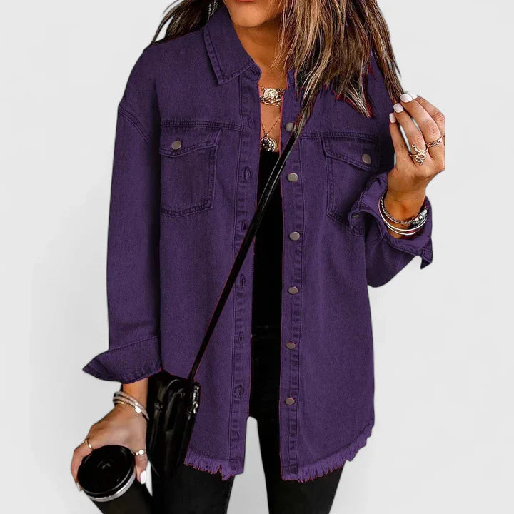 Novalyssa | Comfortable Jacket Purple