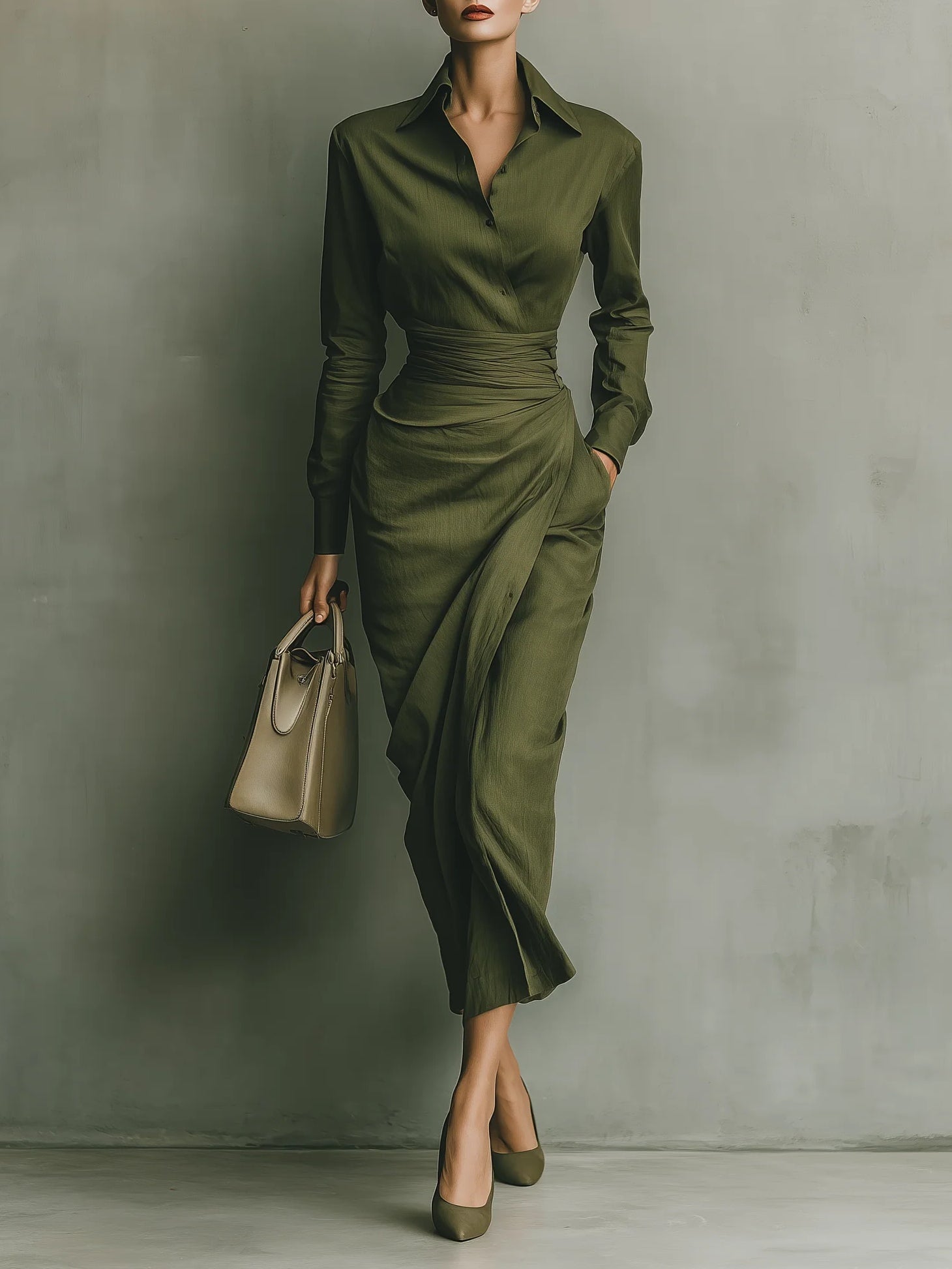 Julia | Effortless Casual Dress Green