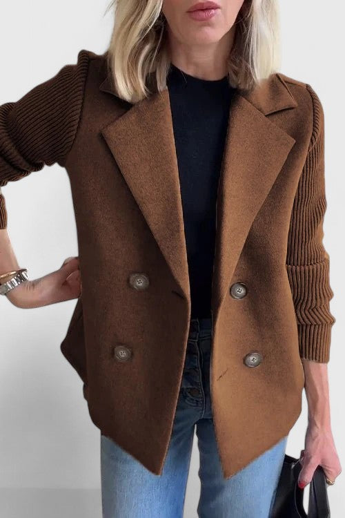 Winslet | Elegant Blazer Dark Brown