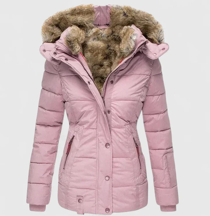 Veyzandra | Comfortable Coat Pink