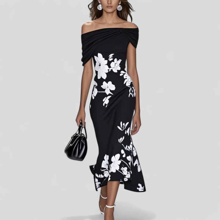 Isabrunel | Elegant Midi Dress Black