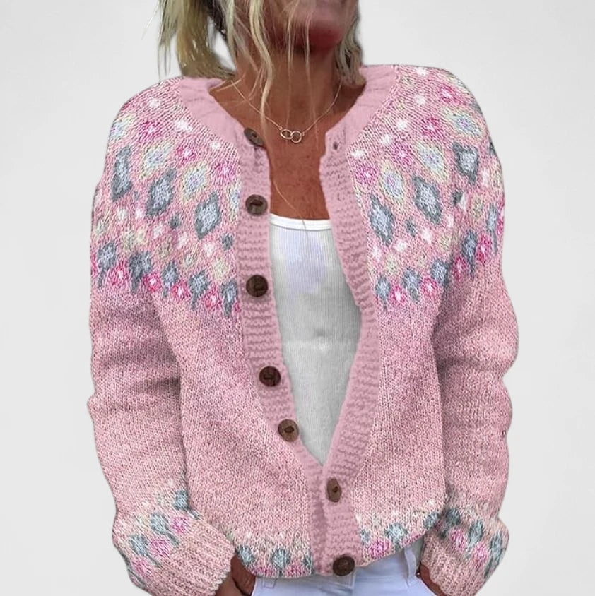 Auryziah | Comfortable Cardigan Pink