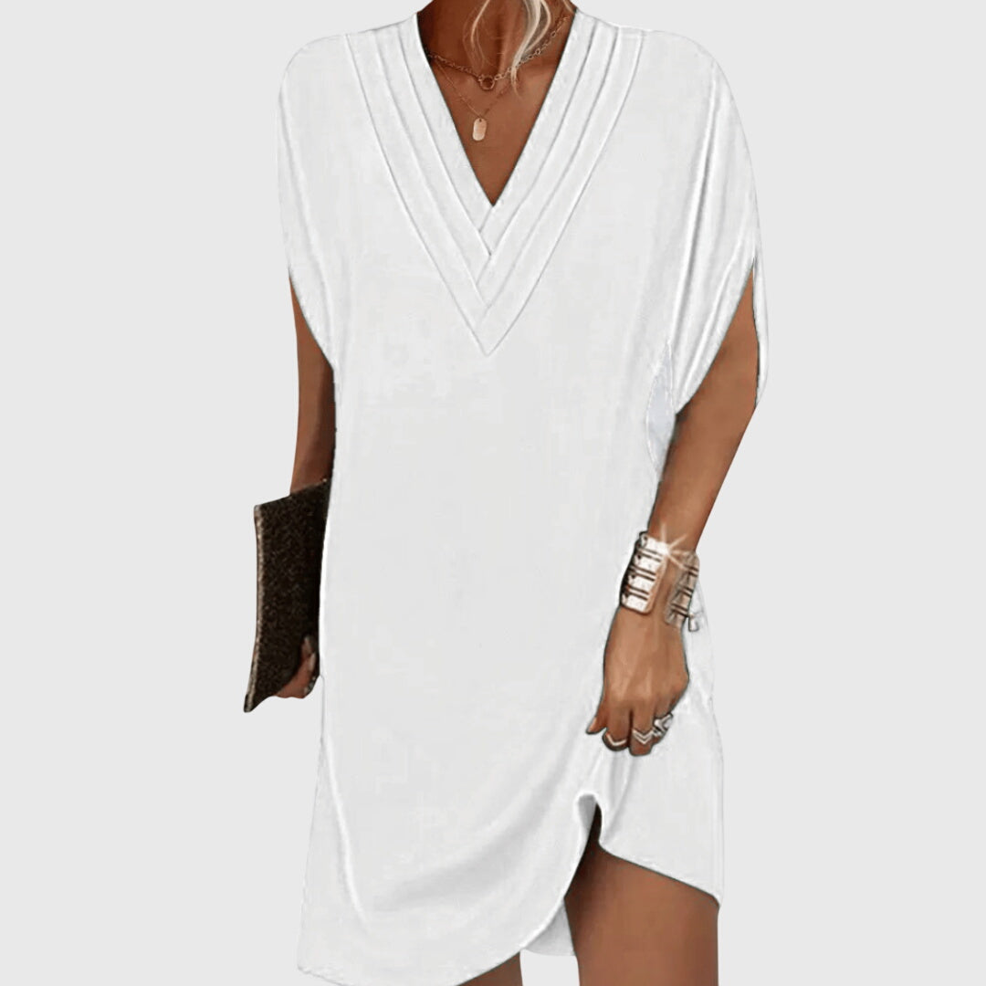 Anita | Elegant Tummy-Hiding Dress White