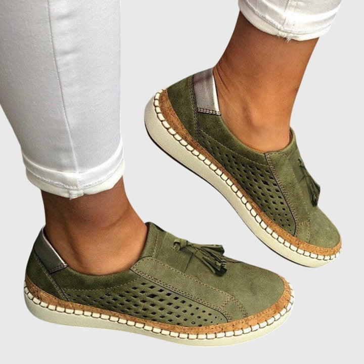 Mia | Orthopedic Slip-Ons Green