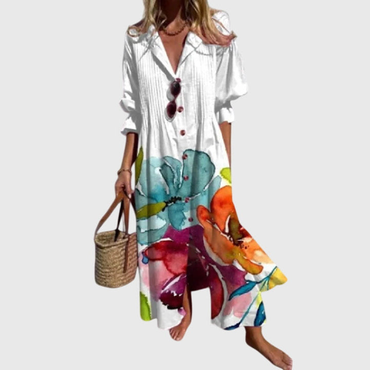 Zariah | Elegant Bohemian Dress White