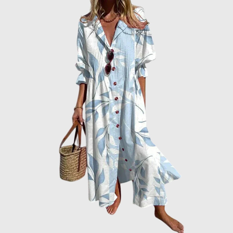 Zariah | Elegant Bohemian Dress Light Blue