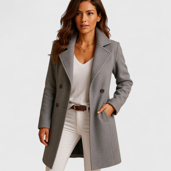 Rheya | Elegant Coat Gray