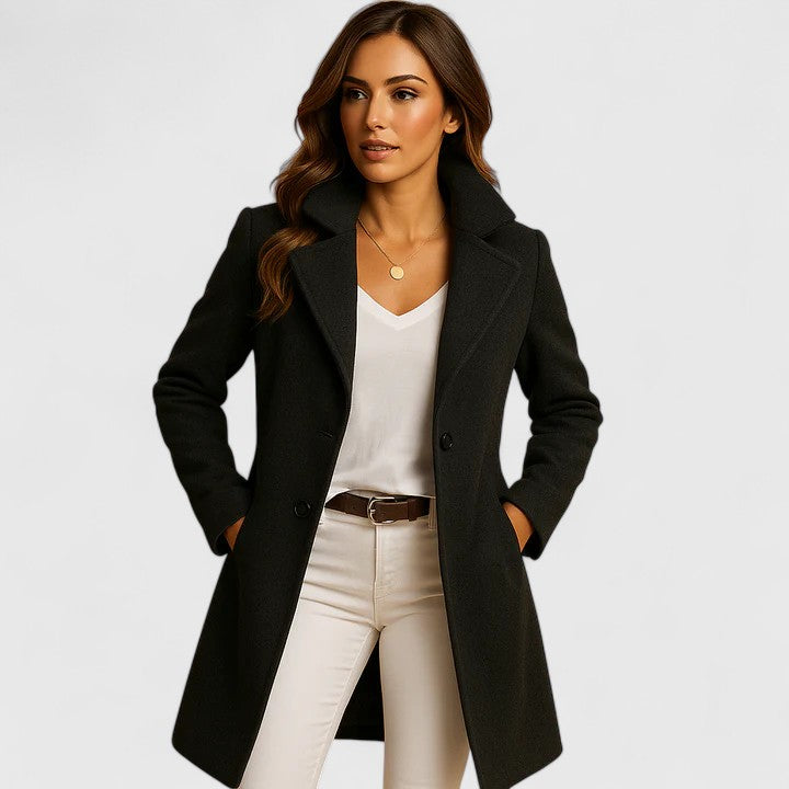 Rheya | Elegant Coat Black