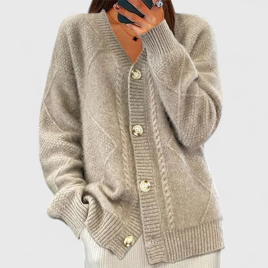Solenyahh | Comfortable Cardigan Khaki