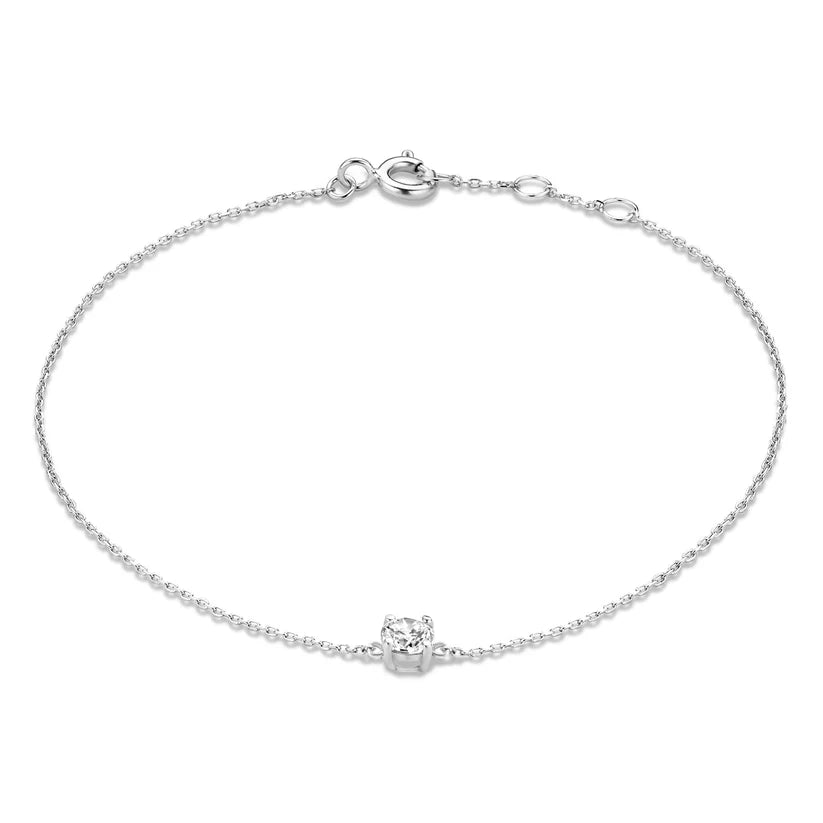 Dalynette | Bracelet with Moissanite Stones 14k Gold White Gold