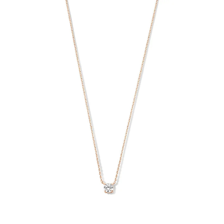 Ysavienna | Moissanite Stone Necklace 14k Gold Rose Gold
