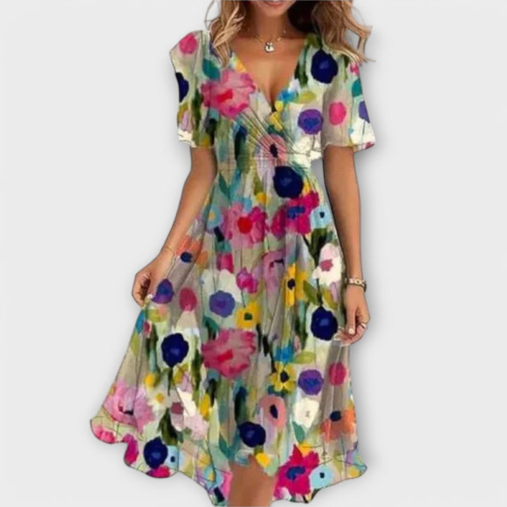 Clara | Elegant Dress Multicolor