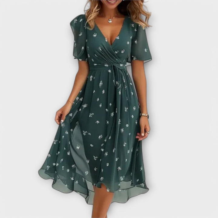 Clara | Elegant Dress Green