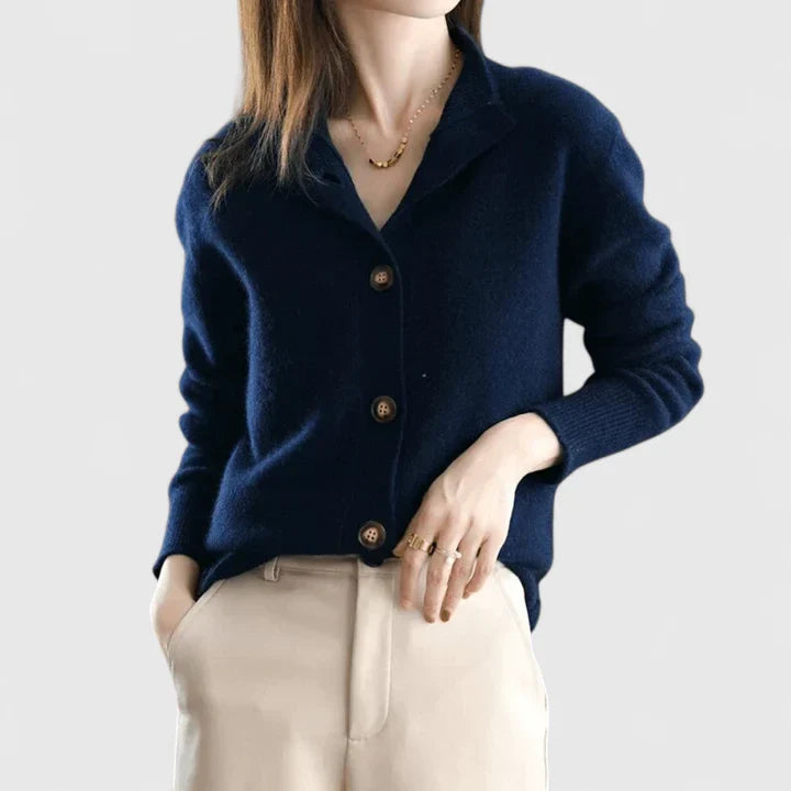 Camaryllis | Elegant Cardigan Dark blue