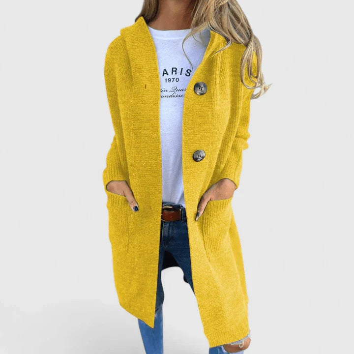 Dia | Elegant Cardigan Yellow