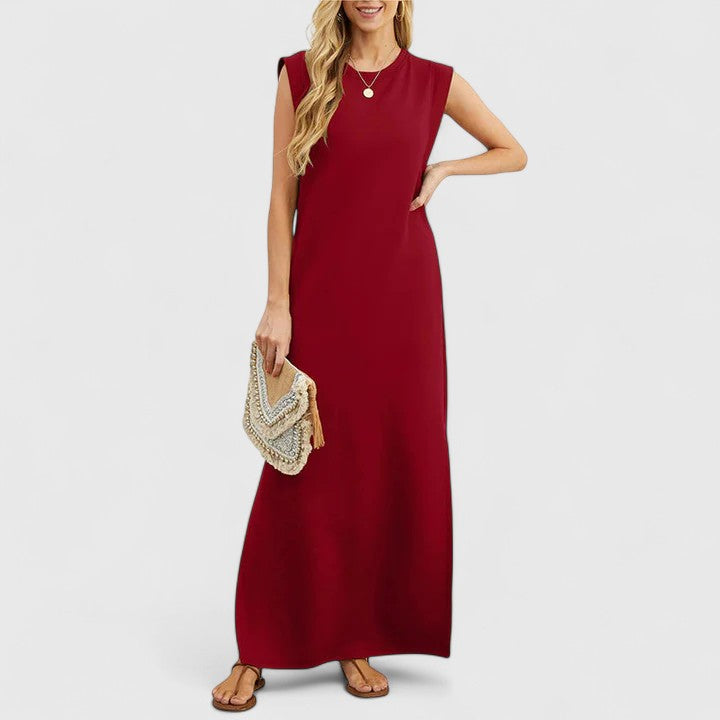 Marian | Elegant Maxi Dress Red