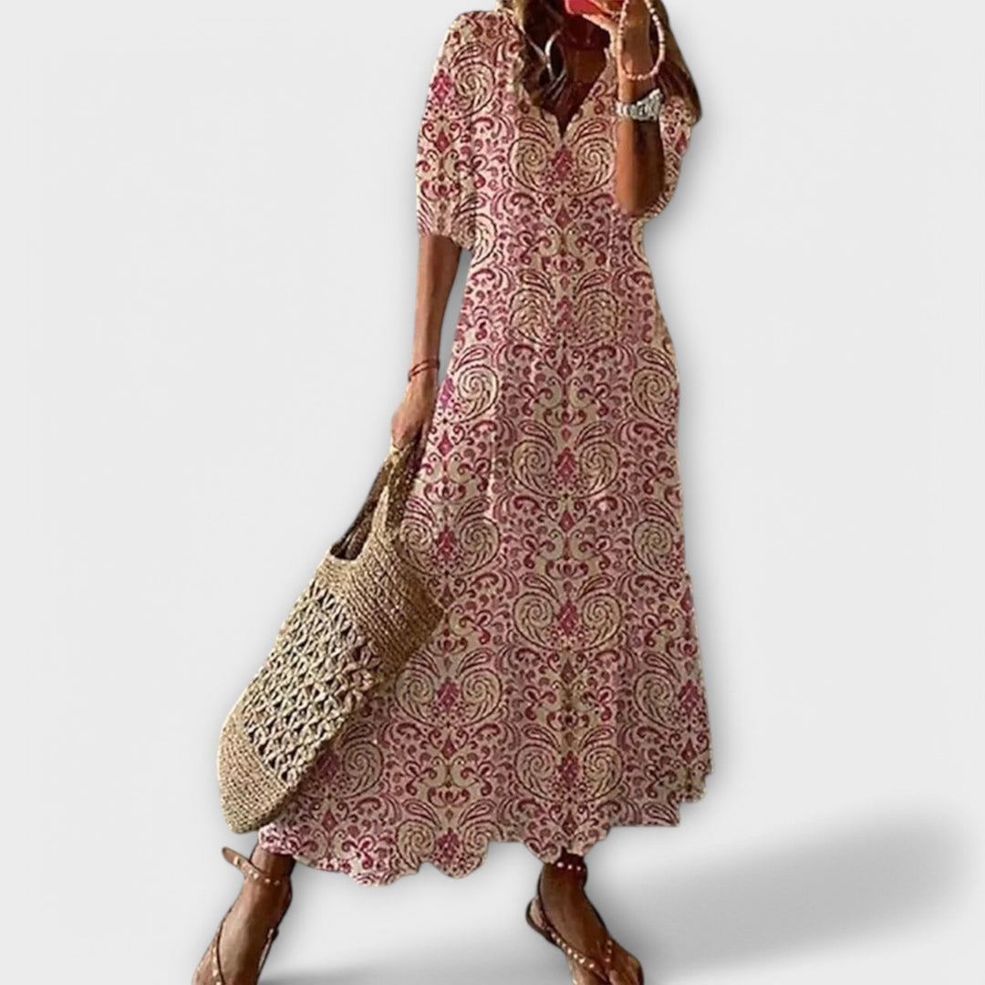 Savannah | Elegant Maxi Dress Pink