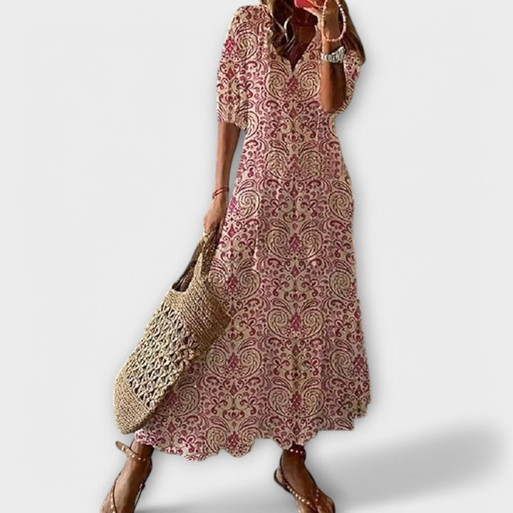 Savannah | Elegant Maxi Dress Pink